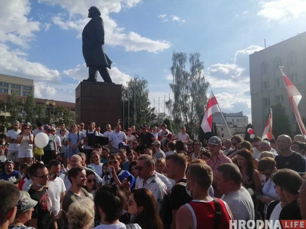 "Гродзенцы, паверце мне яшчэ раз!». Пра што гаварыў Мечыслаў Гой з гараджанамі на плошчы