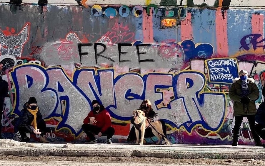 Графіці ў падтрымку Банцэра. Фота: free_bancer