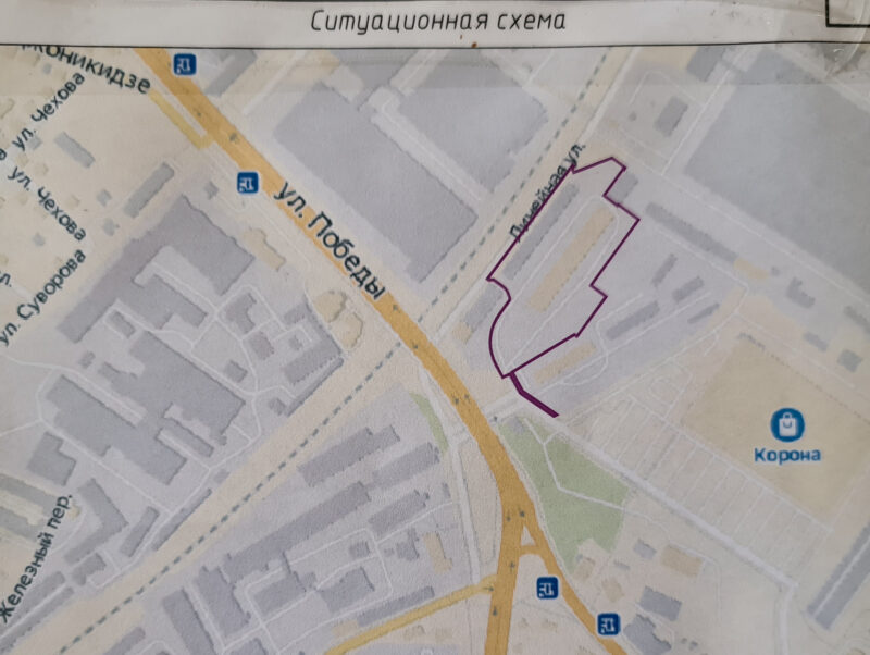 В Гродно два здания на улице Победы объединят в одно: появится новый торгово-складской комплекс
