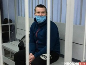 Блогер Вадимати Vadimati Вадим Ермашук в суде 14 декабря 2021. Фото: Hrodna.life
