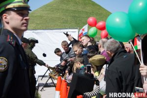 Празднование дня Победы в Гродно на Кургане Славы, 9 мая 2022 года
