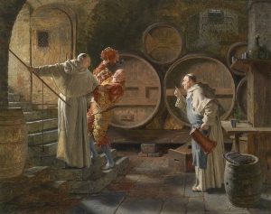 Эдуард фон Грютцнер. Картина «После тяжелого застолья», 1892