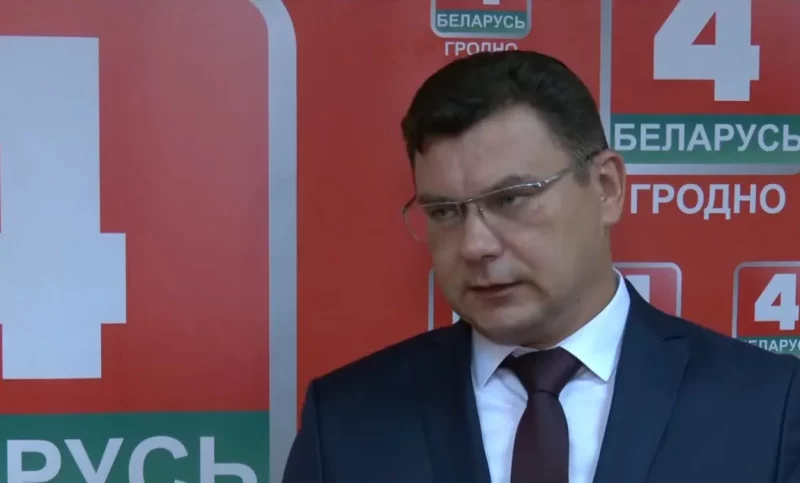 Юрий Карнелович - новый директор телерадиокомпании "Гродно". Скриншот видео телеканала "Беларусь 4 Гродно"