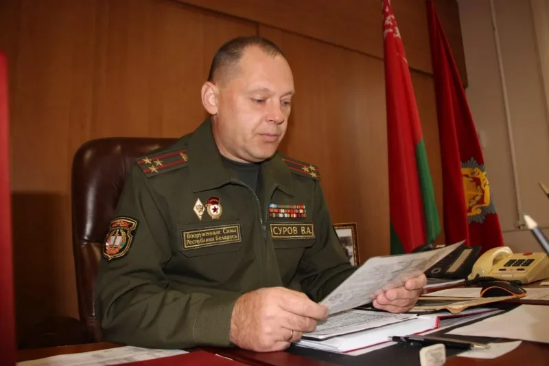 Вадим Суров во время службы в Печах, 2022 год. Фото: Мінская праўда