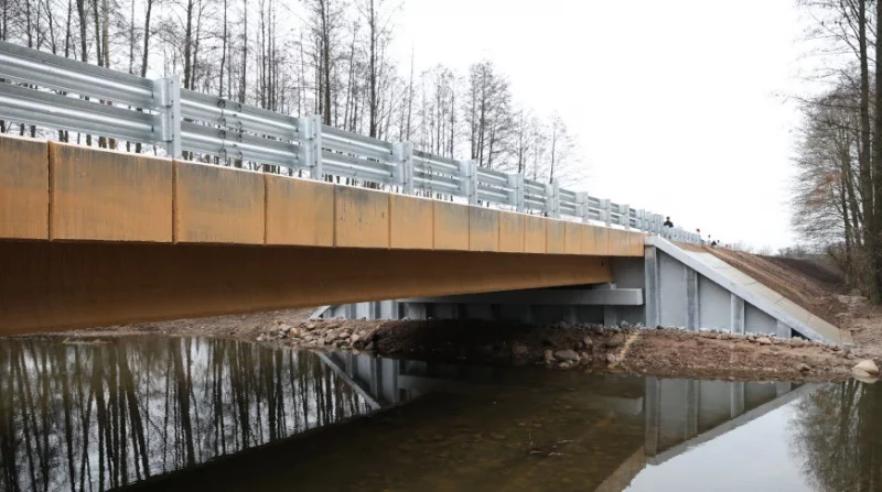 Восстановленный мост через Лошанку. Фото: Гродненский облисполком