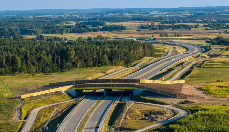 Один из отрезков дороги Via Baltica, открытый в 2022 году. Фото: Gov.pl