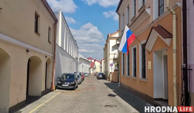Консульство России в Гродно в бывшем здании Польской Мацежи Школьной. Фото: Hrodna.life