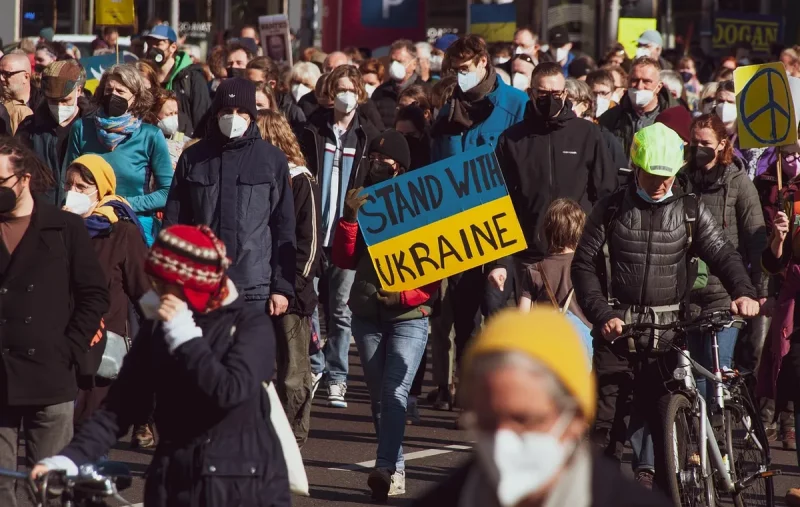 Акция в поддержку Украины.