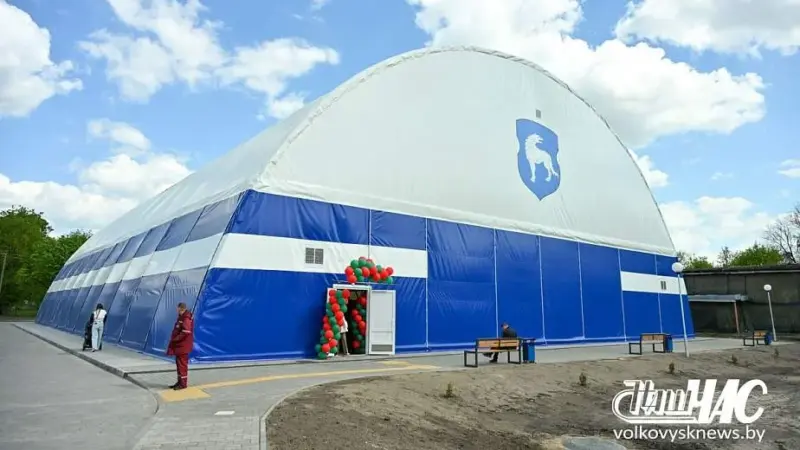 “Лучший в стране”. В Волковыске построили мини-футбольный манеж 