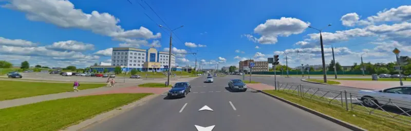 В Гродно построят Дом правосудия - в том числе за счет штрафов Улица Дубко. Фото: Яндекс.Карты