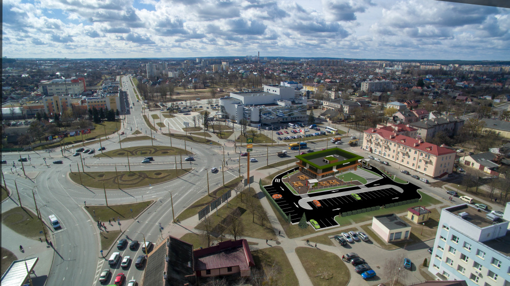 Паркоўка на Вялікай Траецкай, рэстаран у філармоніі, кафэ на Тэлеграфнай. Што пабудуюць у Гродне