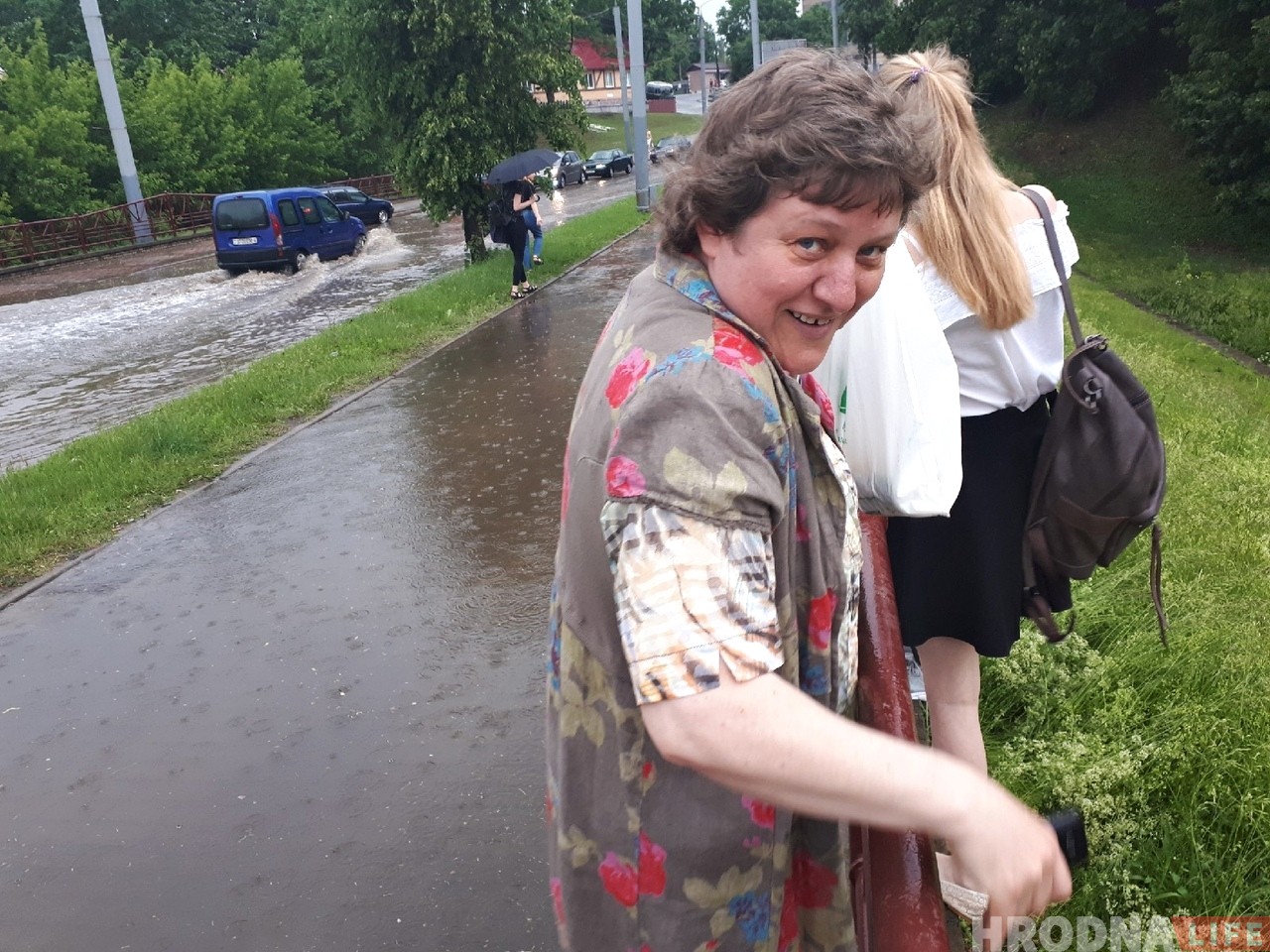 ФОТА: Першы летні лівень затапіў вуліцы Гродна