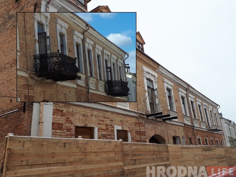 «За гэта ніхто не хацеў брацца». На Гараднічанскай аднаўляюць старадаўнія балконы