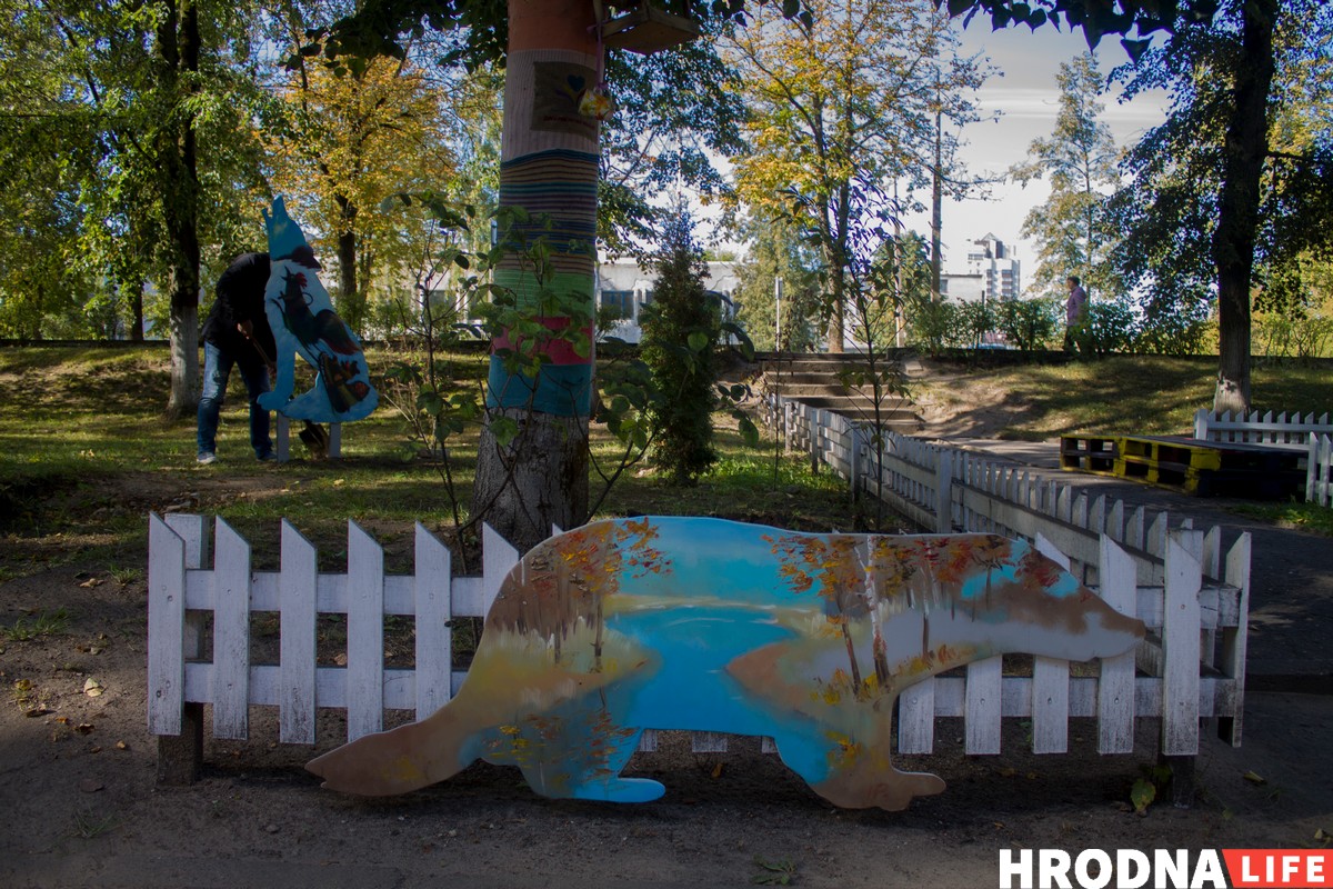 Олень святого Губерта, рысь и зубр. Смотрите, как преобразился дворик Гродненского детского хосписа