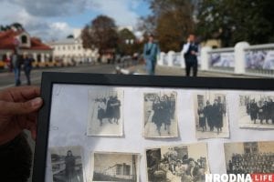 "Людзі - гэта таксама эпоха". У Гродне адкрылі выставу рэтра-здымкаў на мосце