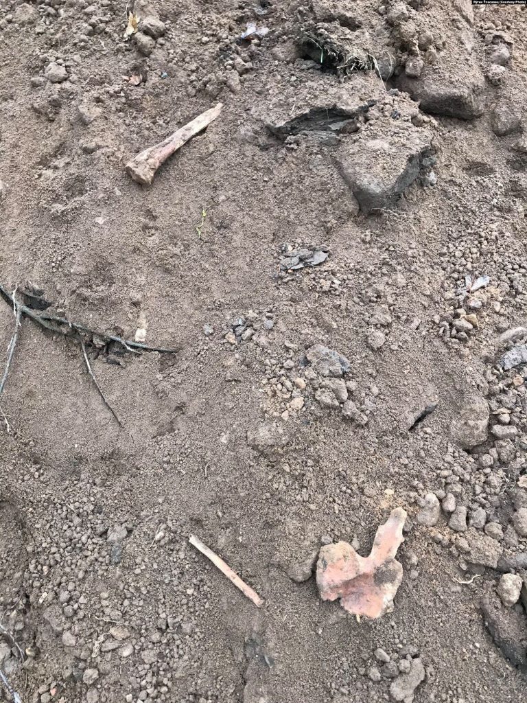 У Гальшанах заліваюць бетонам унікальнае пахаванне XIV стагодзьдзя