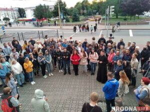 Молитва и разгон акции. Как протестовали в Гродно 31 августа