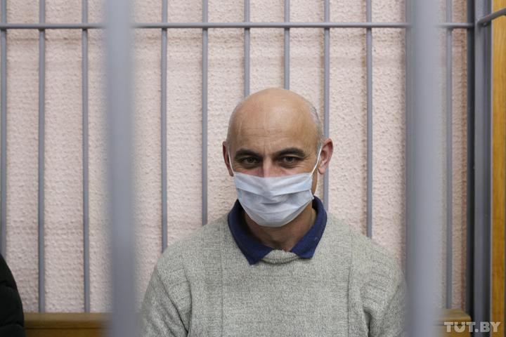 Уладзімір Гарох у судзе.