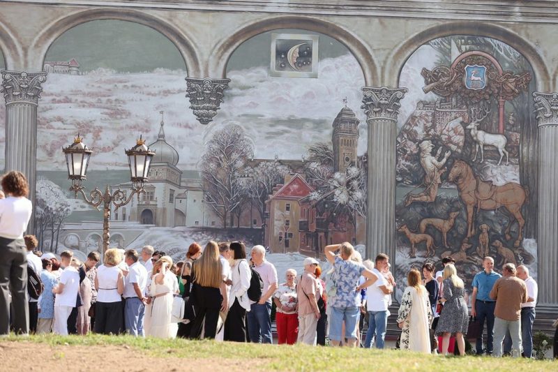 У цэнтры Гродна адкрылі новы гіганцкі мурал