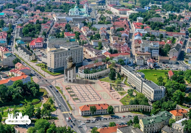 Вежа, аркады і пашыраны выканкам: архітэктары прапанавалі цэнтру Гродна вельмі постмадэрністычную забудову