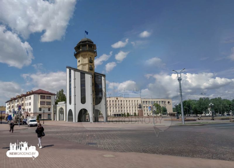 Вежа, аркады і пашыраны выканкам: архітэктары прапанавалі цэнтру Гродна вельмі постмадэрністычную забудову