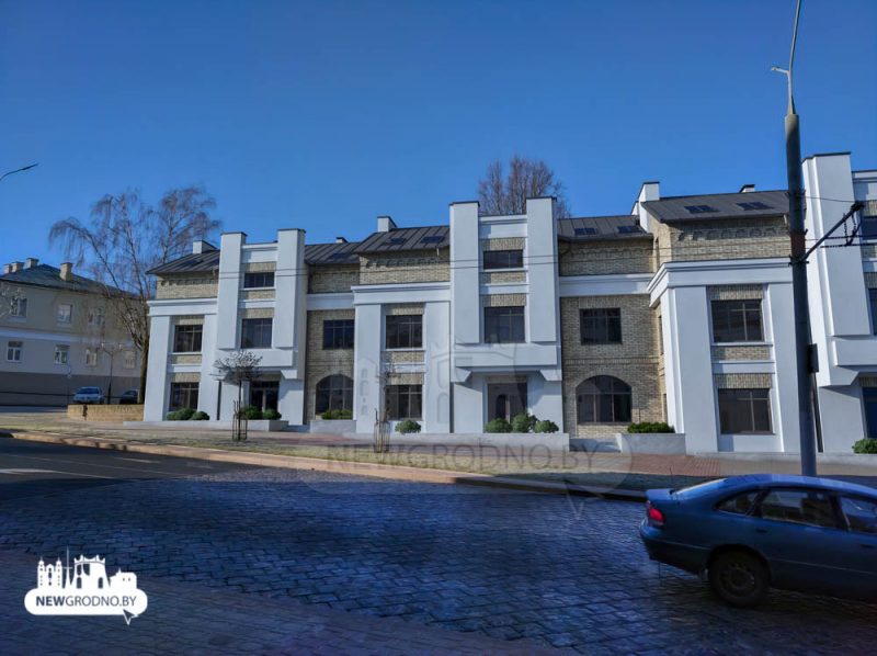 Вежа, аркады і пашыраны выканкам: архітэктары прапанавалі цэнтру Гродна вельмі постмадэрністычную забудову