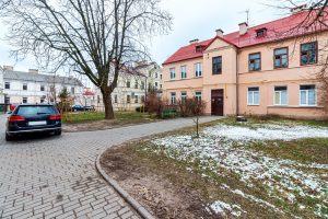 Гістарычны цэнтр Гродна ранняй вясной