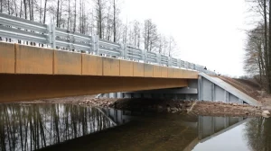 Адноўлены мост цераз Лашанку. Фота: Гродзенскі аблвыканкам