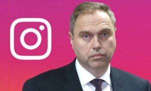Фота ілюстрацыйнае: Уладзімір Каранік на фоне лога Instagram