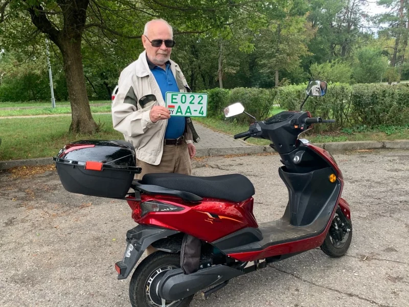У Гродне ўпершыню зарэгістравалі мапед у ДАІ