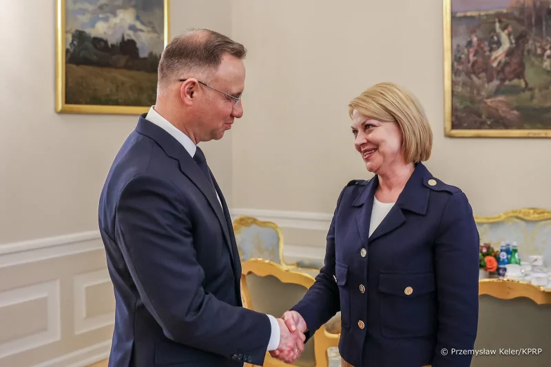 Встреча Анджея Дуды с Анжеликой Борис