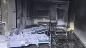 пожар в больнице